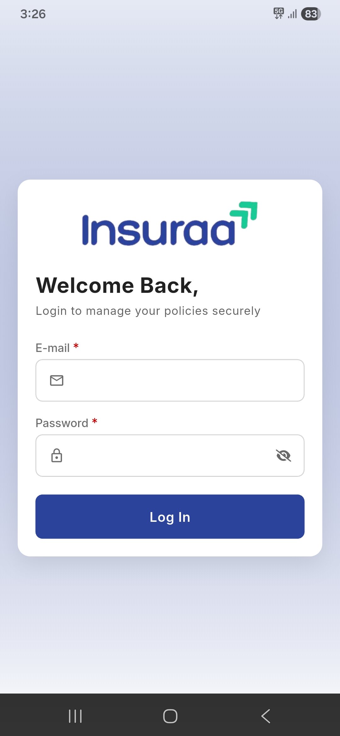 Agent App Screen